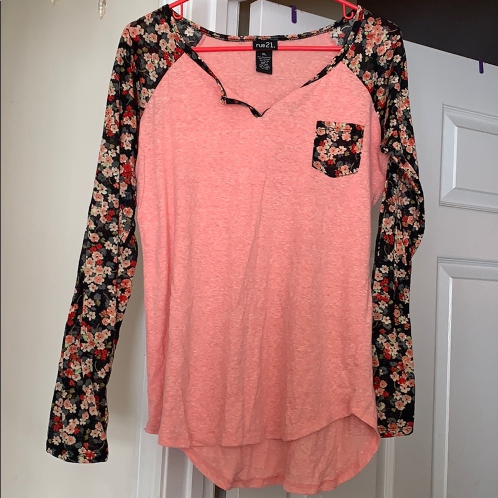 Floral long sleeve T-shirt